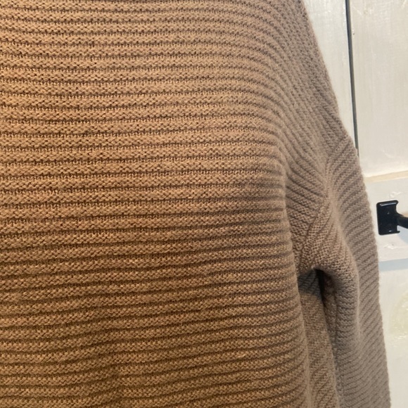 Athleta Taupe Lodge Sweater 100% Merino Wool - Picture 2 of 4